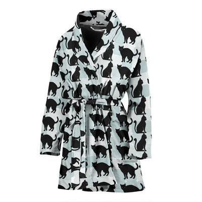 Cat Patterns Print Women's Bath Robe-Free Shipping - Deruj.com