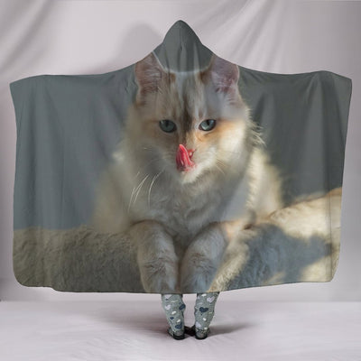 Birman Cat Print Hooded Blanket-Free Shipping - Deruj.com