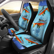 Neon Tetra Fish Print Car Seat Covers-Free Shipping - Deruj.com
