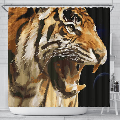 Amazing Tiger Art Print Limited Edition Shower Curtains-Free Shipping - Deruj.com