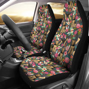 Airedale Terrier Dog Floral Print Car Seat Covers-Free Shipping - Deruj.com