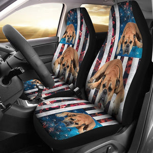 BullMastiff Dog Floral Print Car Seat Covers-Free Shipping - Deruj.com