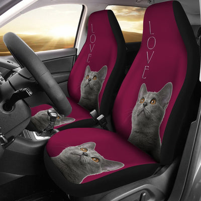 Chartreux Cat Print Car Seat Covers-Free Shipping - Deruj.com