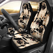 Pug Dog Pattern Print Car Seat Covers- Free Shipping - Deruj.com