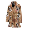Amazing Bulldog Print Women's Bath Robe-Free Shipping - Deruj.com