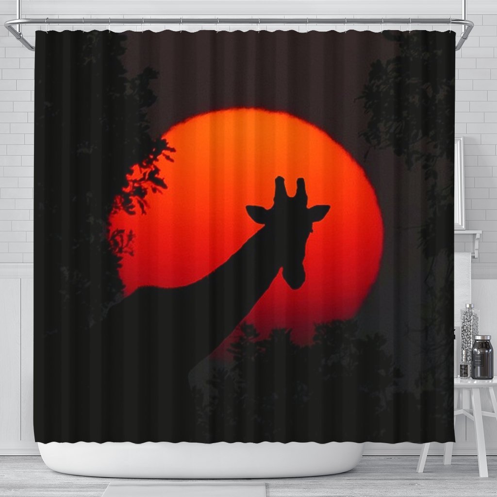 Amazing Giraffe Shadow Print Shower Curtains-Free Shipping - Deruj.com