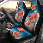 Siamese Fighting Fish Print Car Seat Covers- Free Shipping - Deruj.com