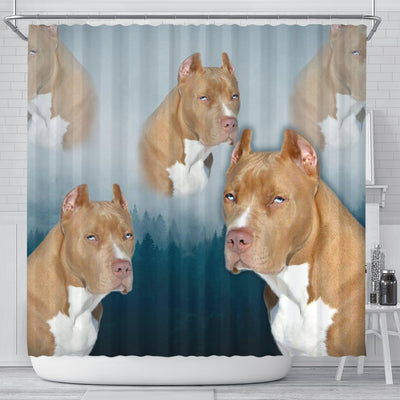 Pit Bull Print Shower Curtains- Free Shipping - Deruj.com