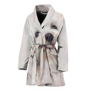 Amazing Coton de Tulear Dog Women's Bath Robe-Free Shipping - Deruj.com