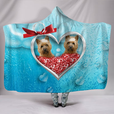 Cairn Terrier In Heart Print Hooded Blanket-Free Shipping - Deruj.com