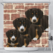 Cute Entlebucher Mountain Dog Print Shower Curtains-Free Shipping - Deruj.com