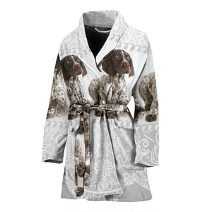 Amazing English Springer Spaniel Dog Print Women's Bath Robe-Free Shipping - Deruj.com