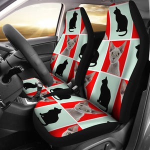 Devon Rex Cat Patterns Print Car Seat Covers-Free Shipping - Deruj.com