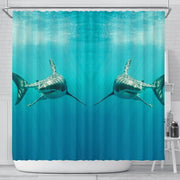 Shark Fish Print Shower Curtains-Free Shipping - Deruj.com