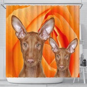 Pharaoh Hound Dog Print Shower Curtains-Free Shipping - Deruj.com