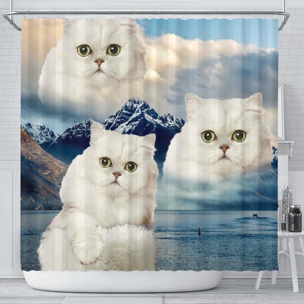 Lovely Persian Cat Shower Curtains-Free Shipping - Deruj.com
