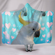 Cockatoo Parrot Print Hooded Blanket-Free Shipping - Deruj.com