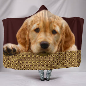 Golden Retriever Print Hooded Blanket-Free Shipping - Deruj.com