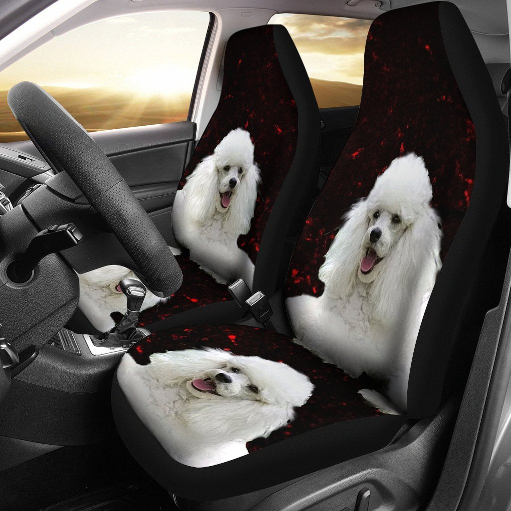 Cute Poodle Dog Print Car Seat Covers-Free Shipping - Deruj.com