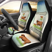 Hand Crafted Red Brangus Cattle (Cow) Print Car Seat Covers-Free Shipping - Deruj.com