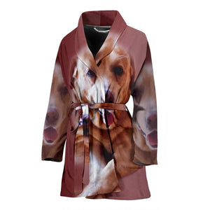 Amazing Labrador Retriever Print Women's Bath Robe-Free Shipping - Deruj.com