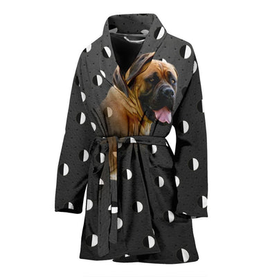 South African Boerboel Dog Print Women's Bath Robe-Free Shipping - Deruj.com