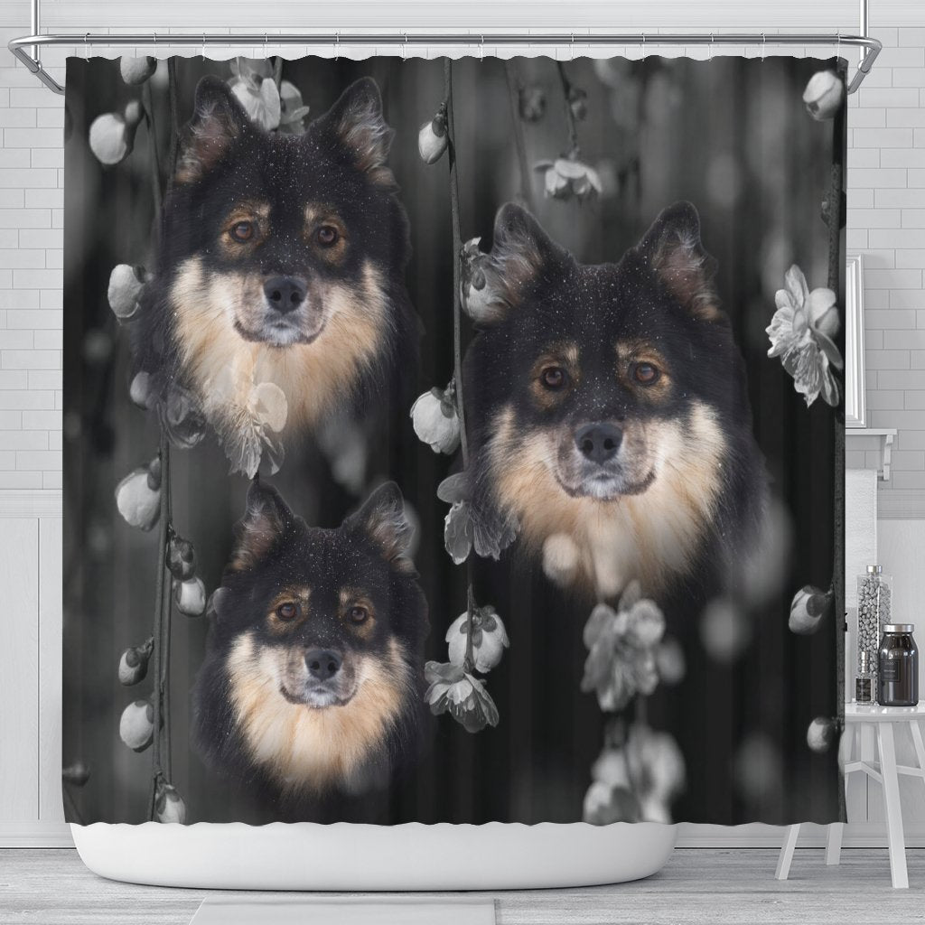 Finnish Lapphund Print Shower Curtains-Free Shipping - Deruj.com