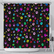 Colorful Dog Paws Print Shower Curtains-Free Shipping - Deruj.com