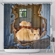 Golden Hamster 3D Print Shower Curtains-Free Shipping - Deruj.com