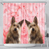 Berger Picard On Pink Print Shower Curtains-Free Shipping - Deruj.com