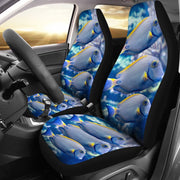 Grey And Yellow Tang Fish Print Car Seat Covers-Free Shipping - Deruj.com