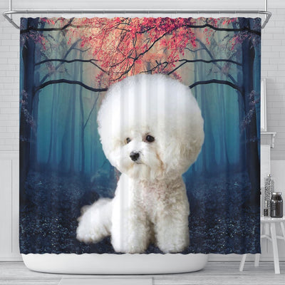 Bichon Frise Print Shower Curtains-Free Shipping - Deruj.com