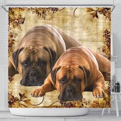 Bullmastiff Print Shower Curtains-Free Shipping - Deruj.com