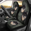 Finnish Lapphund On Black Print Car Seat Covers-Free Shipping - Deruj.com