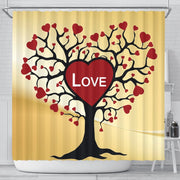 Love Tree Print Shower Curtain-Free Shipping - Deruj.com