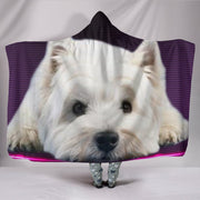 West Highland White Terrier (Westie) Print Hooded Blanket-Free Shipping - Deruj.com