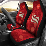 Him & Her Valentine's Day Special Car Seat Cover Seat- Free Shipping - Deruj.com