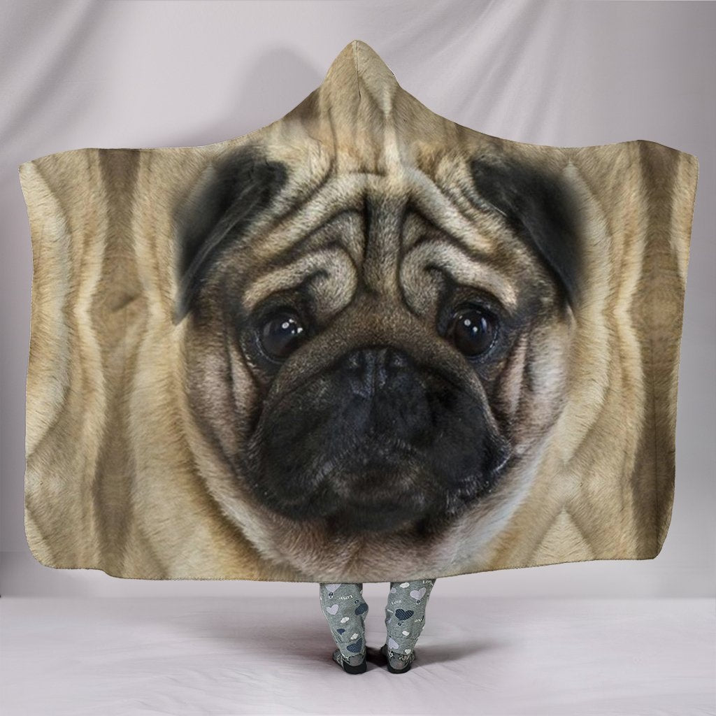 Amazing Pug Dog Print Hooded Blanket-Free Shipping - Deruj.com