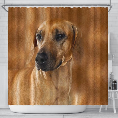 Rhodesian Ridgeback Dog Print Shower Curtain-Free Shipping - Deruj.com