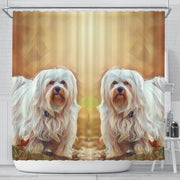 Havanese Dog Painting Art Print Shower Curtains-Free Shipping - Deruj.com