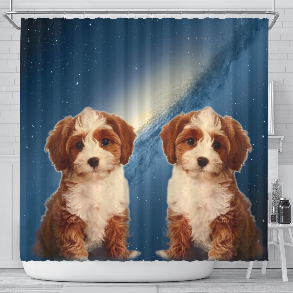 Cute Cavapoo Print Shower Curtains-Free Shipping - Deruj.com