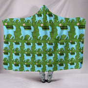 Golden Retriever Dog Pattern Print Limited Edition Hooded Blanket-Free Shipping - Deruj.com