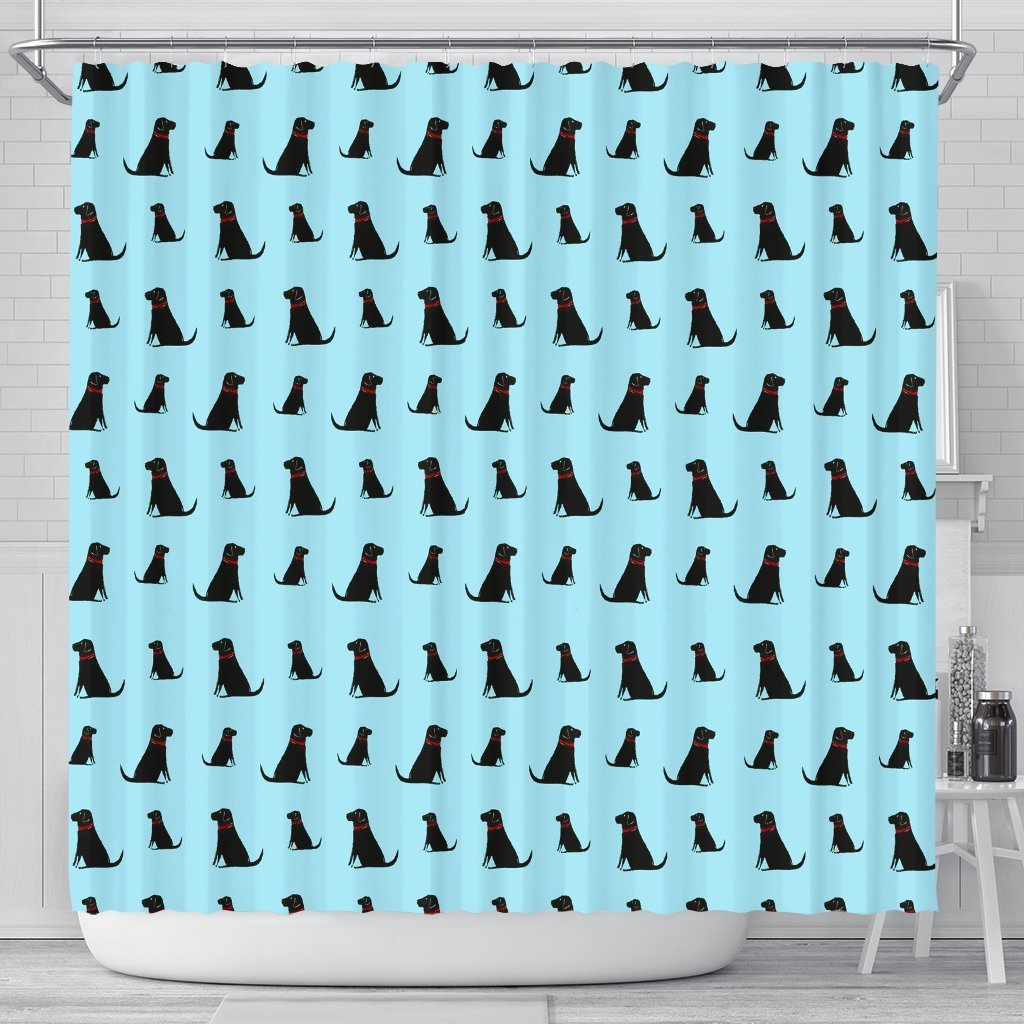 Labrador Pattern Print Limited Edition Shower Curtains-Free Shipping - Deruj.com