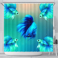 Betta Fish Print Shower Curtains-Free Shipping - Deruj.com