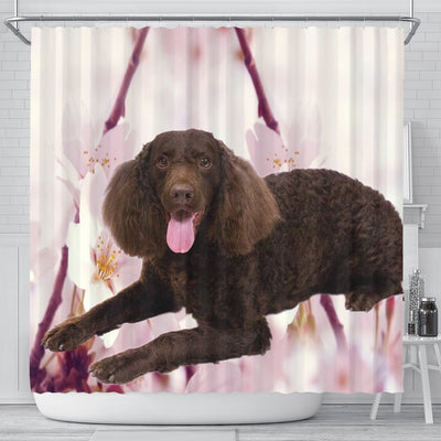 American Water Spaniel Print Shower Curtains-Free Shipping - Deruj.com