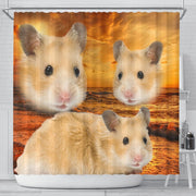 Golden Hamster Print Shower Curtains-Free Shipping - Deruj.com