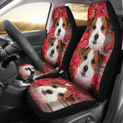 Jack Russell Terrier On Pink Print Car Seat Covers-Free Shipping - Deruj.com