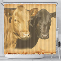 Dexter Cattle (Cow) Print Shower Curtain-Free Shipping - Deruj.com