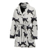 Gordon Setter Dog Pattern Print Women's Bath Robe-Free Shipping - Deruj.com