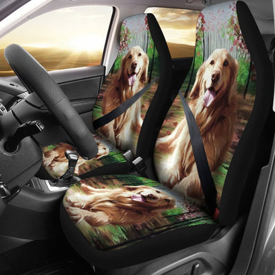 Golden Retriever Art Print Car Seat Covers- Free Shipping - Deruj.com